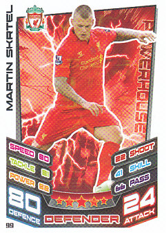Martin Skrtel Liverpool 2012/13 Topps Match Attax #99